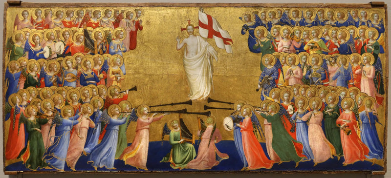 Kristus kirkastettu taivaan pihalla - Fra Angelico