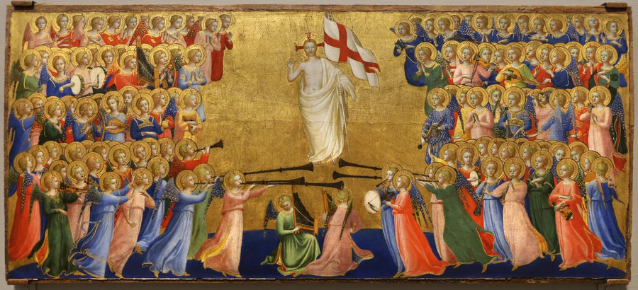 Kristus kirkastettu taivaan pihalla - Fra Angelico