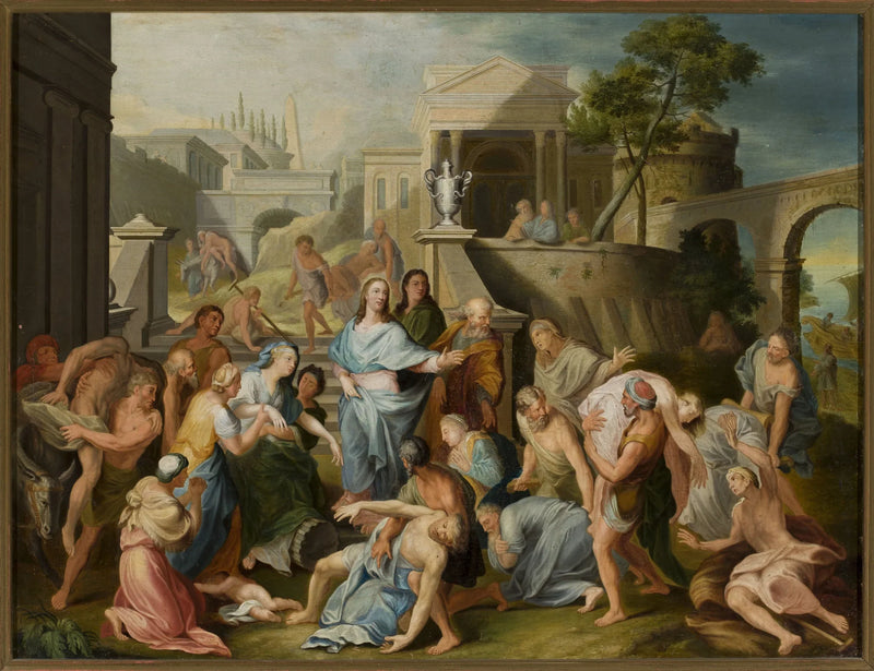 Kristus parantamassa sairaita - Jean-Baptiste Jouvenet
