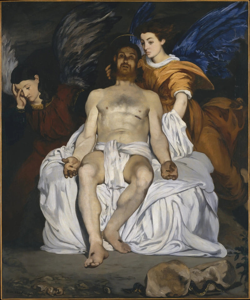 Kuollut Kristus ja enkelit - Édouard Manet