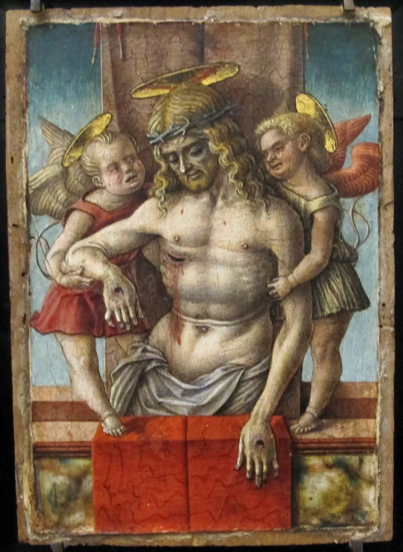 Kristus kuollut kannatettuna kahden enkelin avulla - Carlo Crivelli
