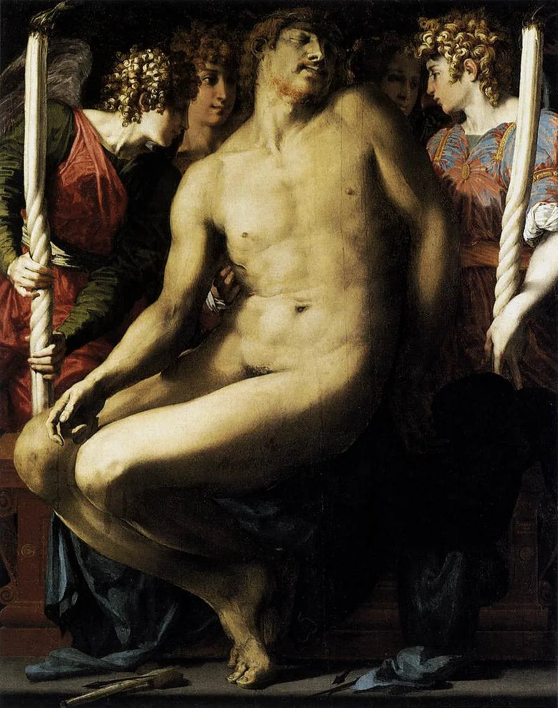 Kristus enkeleiden keskellä - Rosso Fiorentino