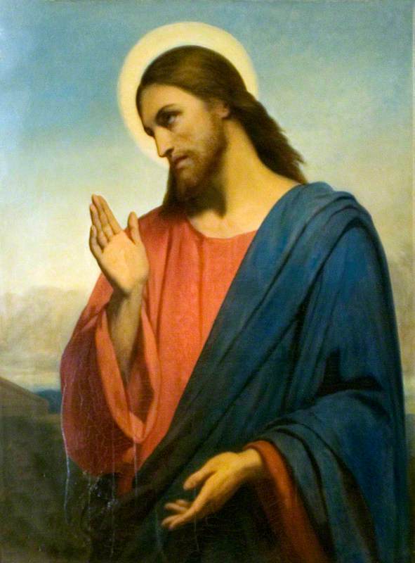 Kristus itkevänä Jerusalemin yli - Ary Scheffer