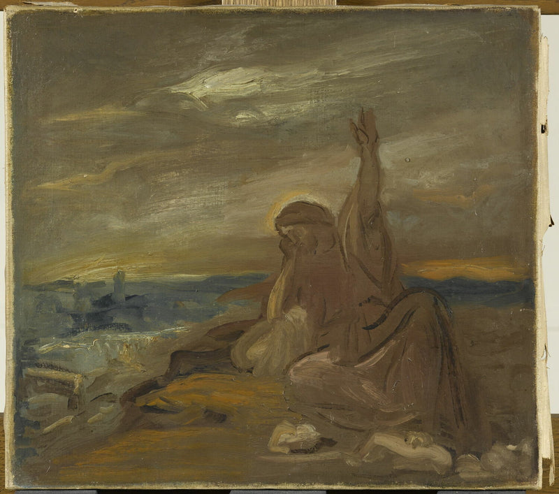 Kristus itkee Jerusalemin yli - Théodore Chassériau