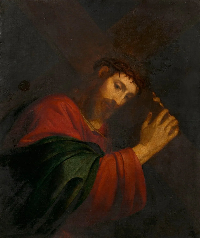 Kristus ristin kanssa - Andrea Sacchi
