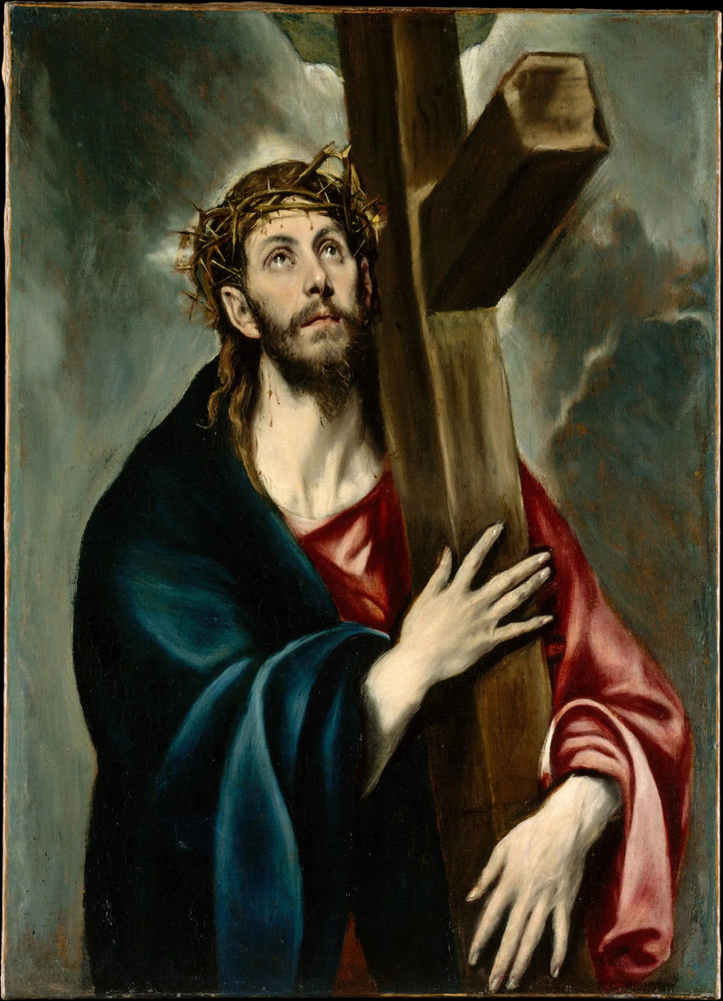 Kristus ristin kanssa - El Greco