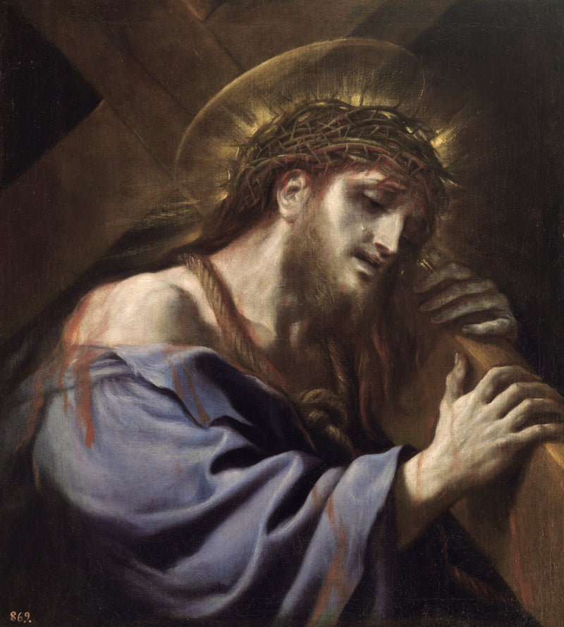Kristus ristin kanssa - Luca Giordano