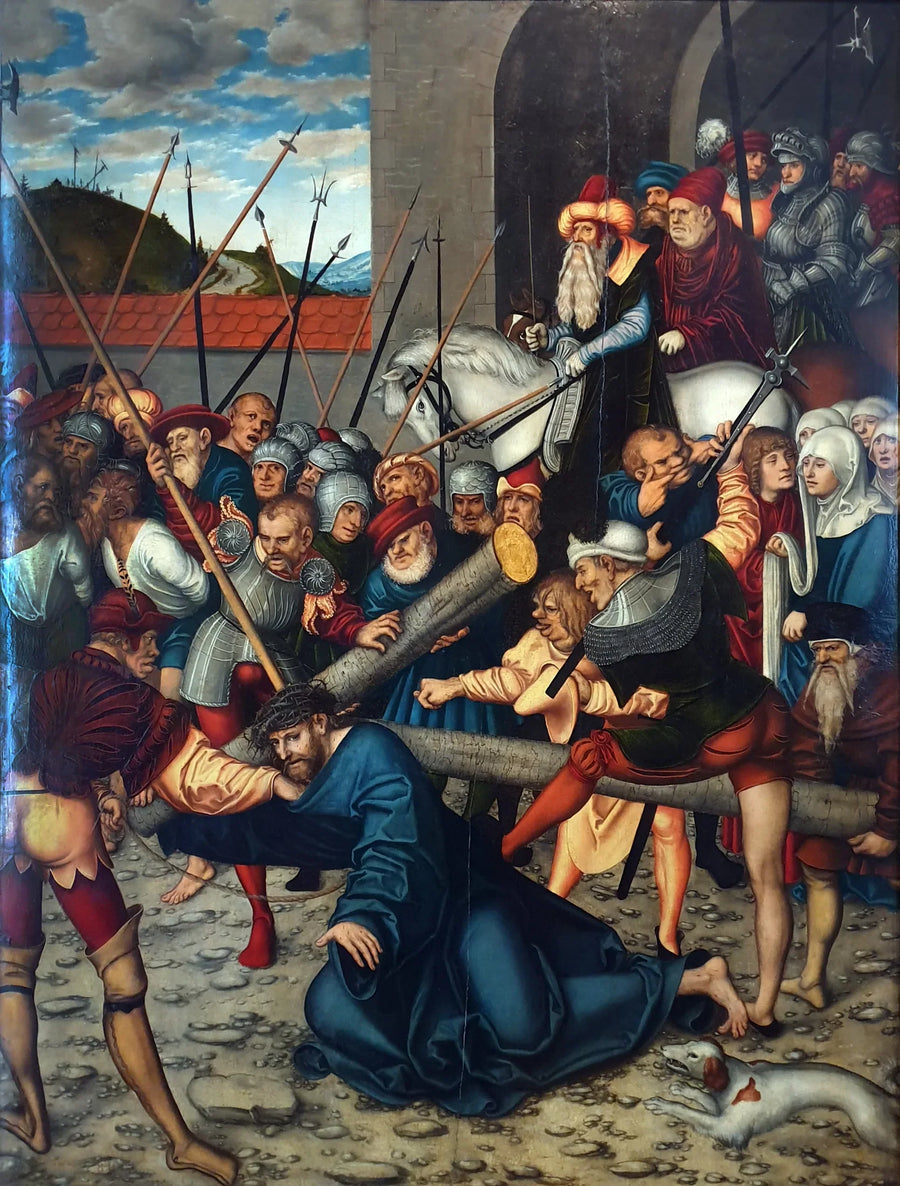 Kristus ristin kanssa - Lucas Cranach vanhempi