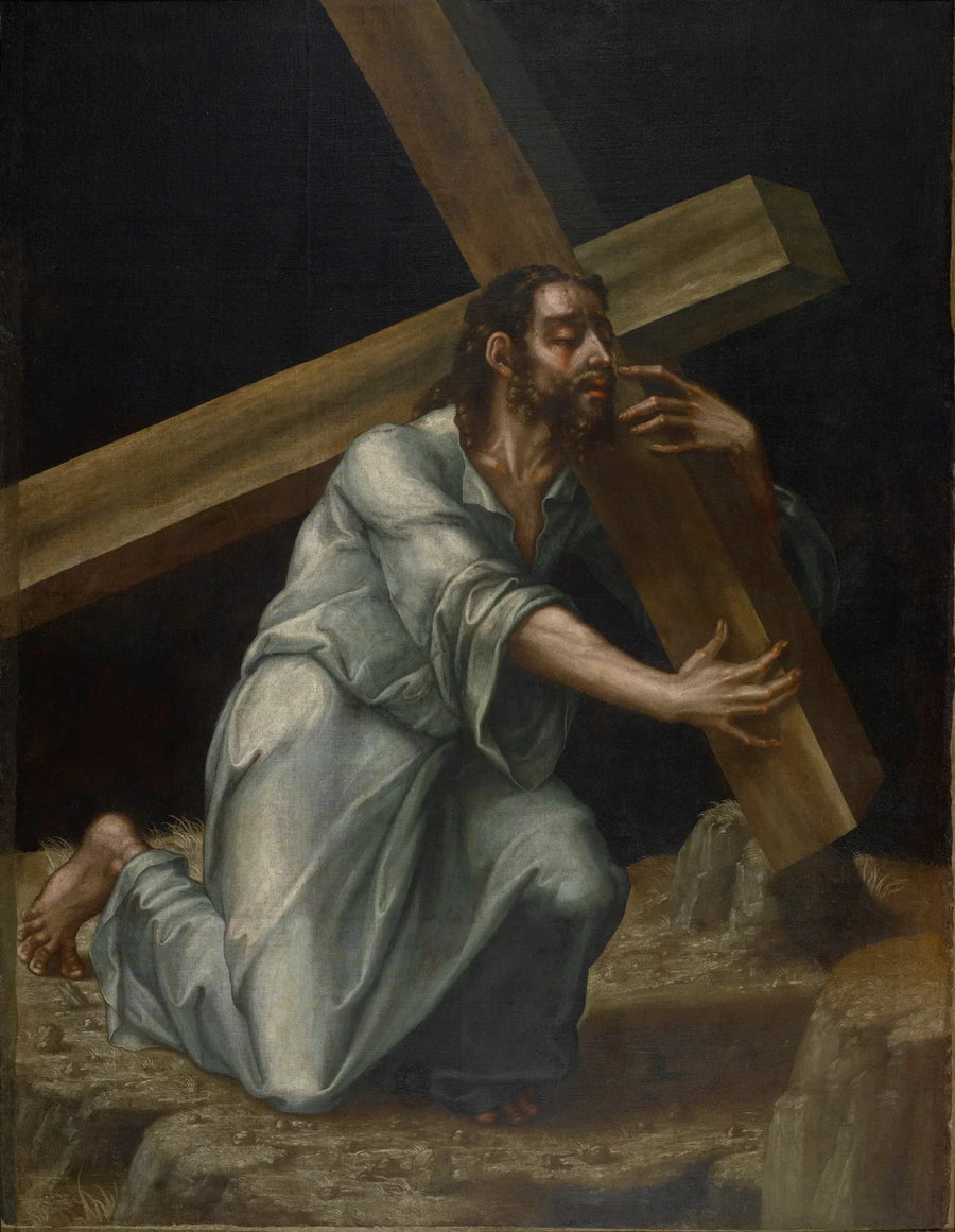 Kristus ristin kanssa - Luis de Morales