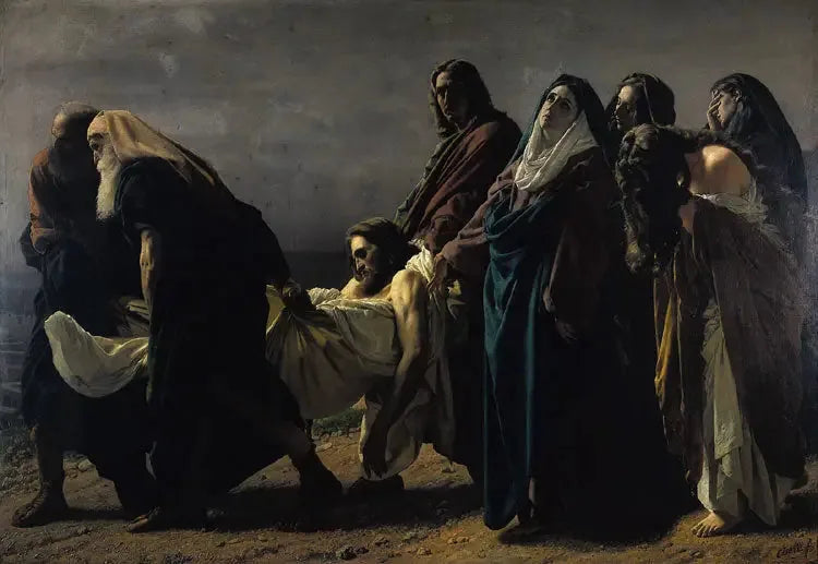 Ristiinnaulittu Kristus haudassa - Antonio Ciseri