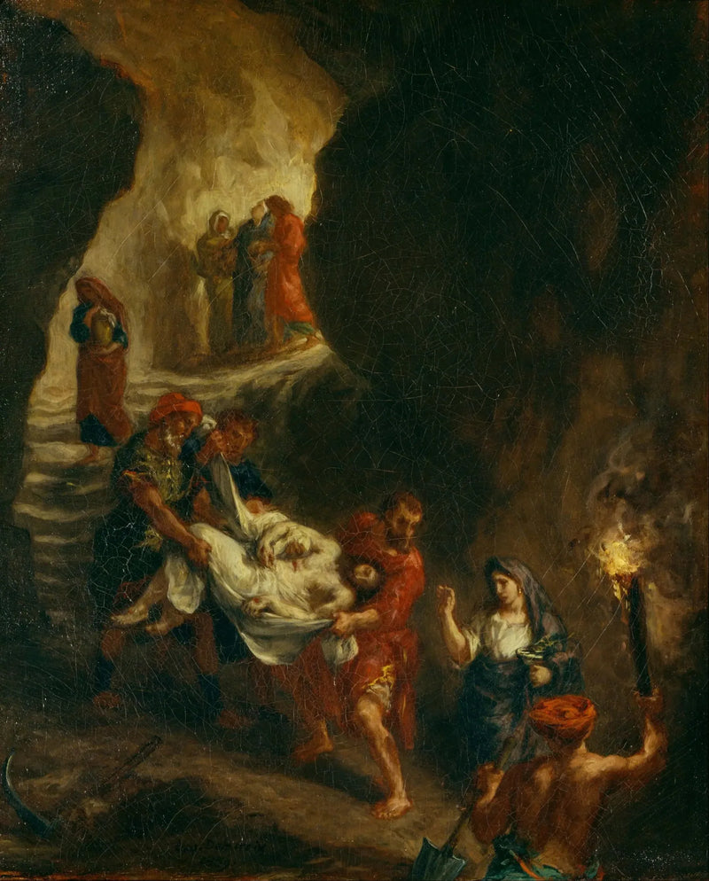 Kristus haudassa - Eugène Delacroix
