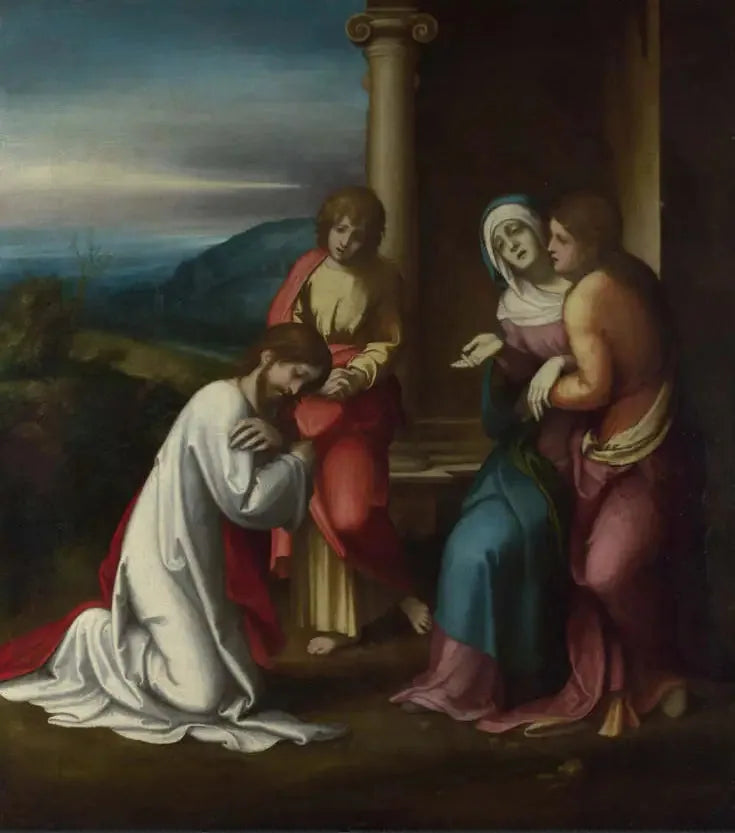 Kristus hyvästelee äitiään - Antonio da Correggio
