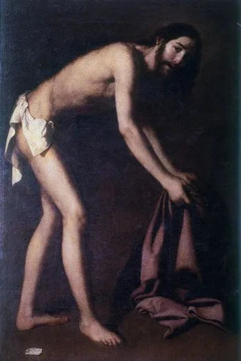 Kristus kokoaa vaatteensa - Francisco de Zurbarán