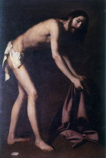 Kristus kokoaa vaatteensa - Francisco de Zurbarán