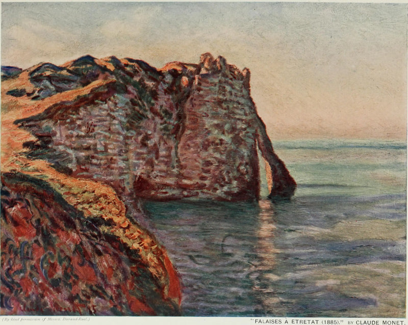 Le Cliff et la Porte d'Aval - Claude Monet
