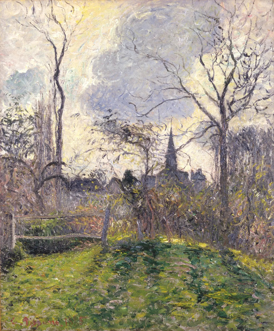 Bazincourtin kirkko - Camille Pissarro