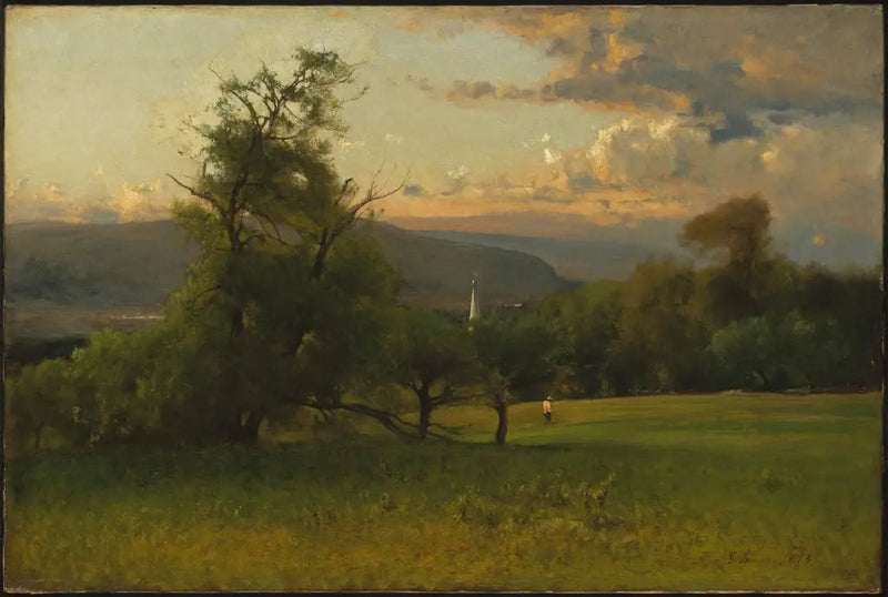 Kirkon kellotorni - George Inness