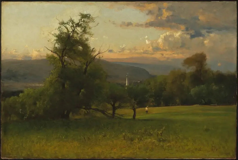 Kirkon kellotorni - George Inness