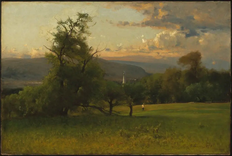 Kirkon kellotorni - George Inness