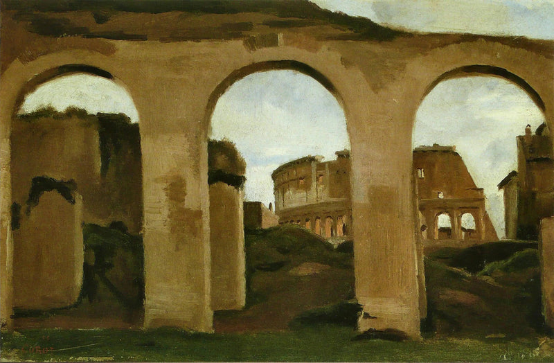 Colosseum, nähtynä Konstantinuksen basilikan holvien läpi - Jean-Baptiste Camille Corot