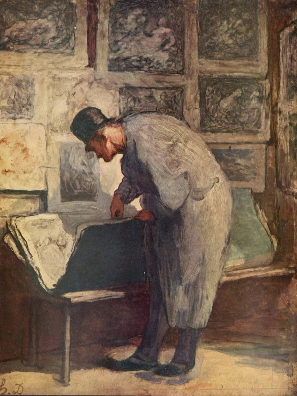 Le collectionneur d’estampes - Honoré Daumier - Alpha Reproduction