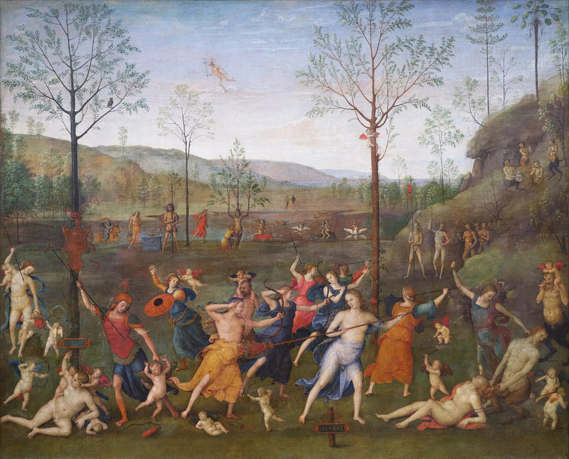 Rakkauden ja siveyden taistelu - Pietro Perugino