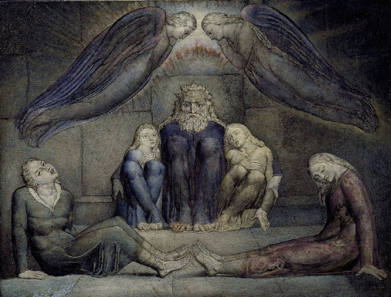 Ugolino ja hänen poikansa vankilassa - William Blake