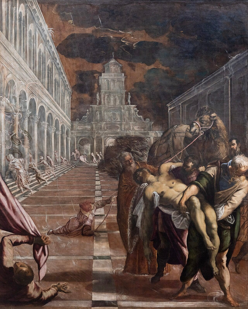 Pyhän Markuksen ruumis palautettu Venetsiaan - Jacopo Tintoretto
