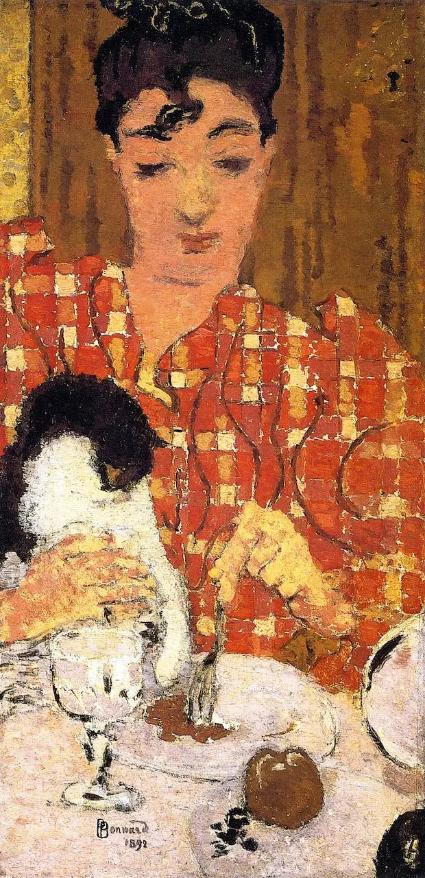 Ruudullinen korsetti - Pierre Bonnard
