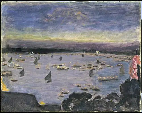 Lyhtykulkue Aussenalsterilla Hampurissa - Pierre Bonnard