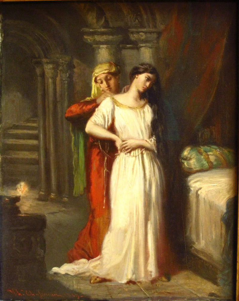 Desdémonen nukkumaanmeno - Théodore Chassériau