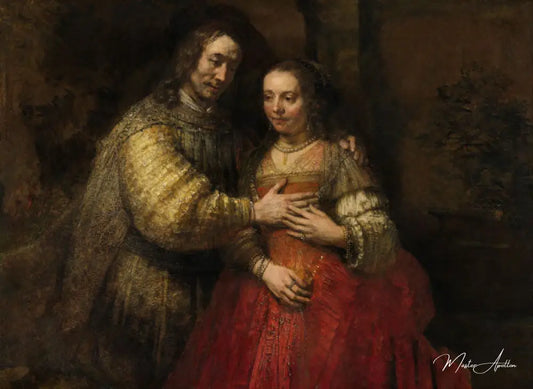 Le couple d'époux - Rembrandt van Rijn - Reproductions de tableaux et peintures haut de gamme