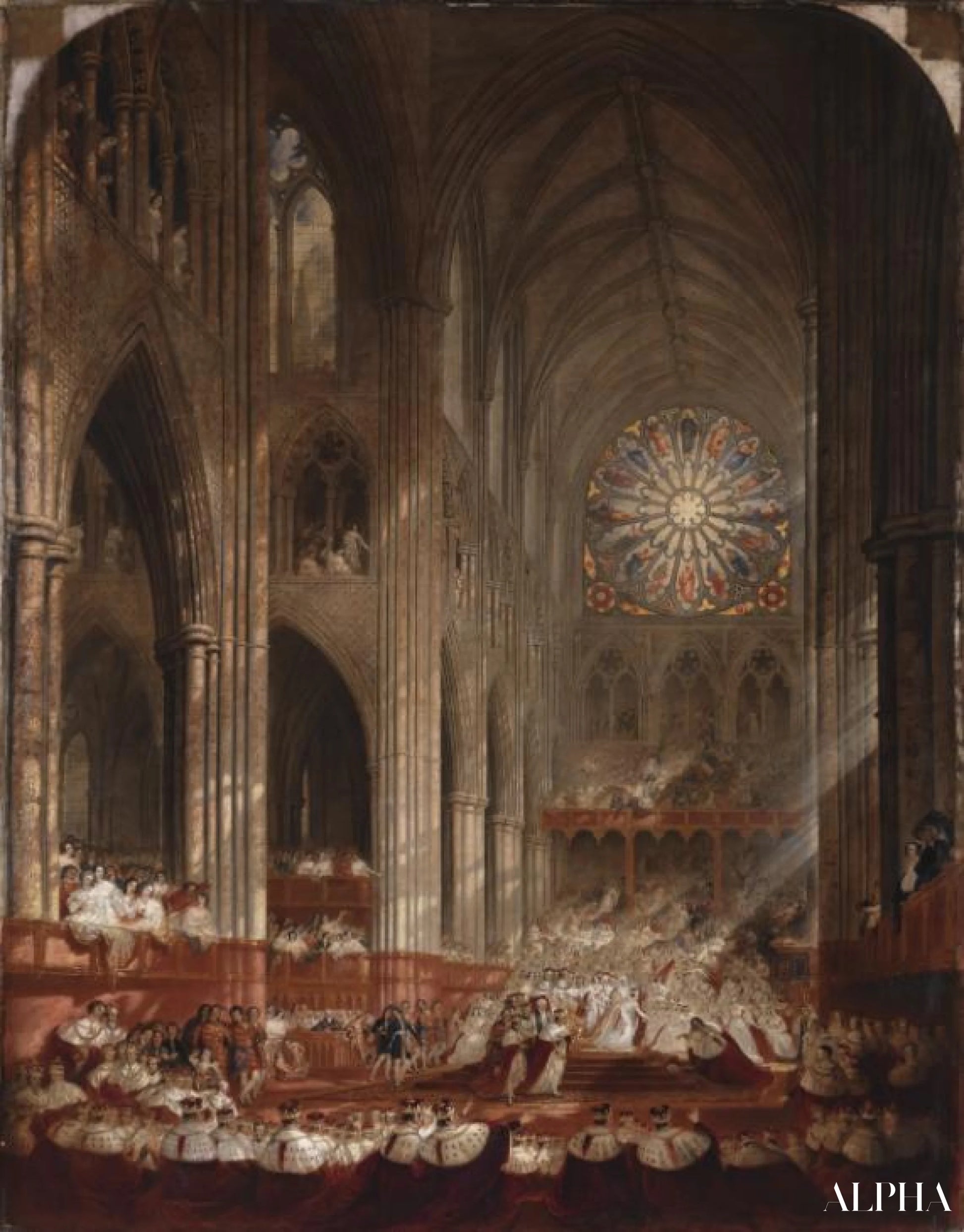 Le couronnement de la reine Victoria - John Martin - Reproductions de tableaux et peintures haut de gamme