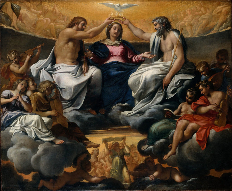 Neitsyt Marian kruunaus - Annibale Carracci