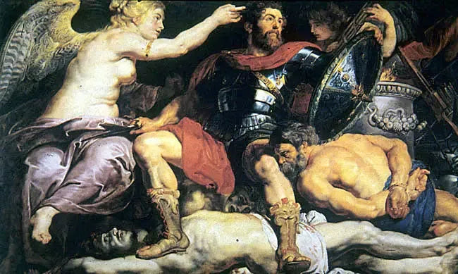 Le Couronnement du héros vertueux - Peter Paul Rubens image 1 tableau peint à l’huile sur toile