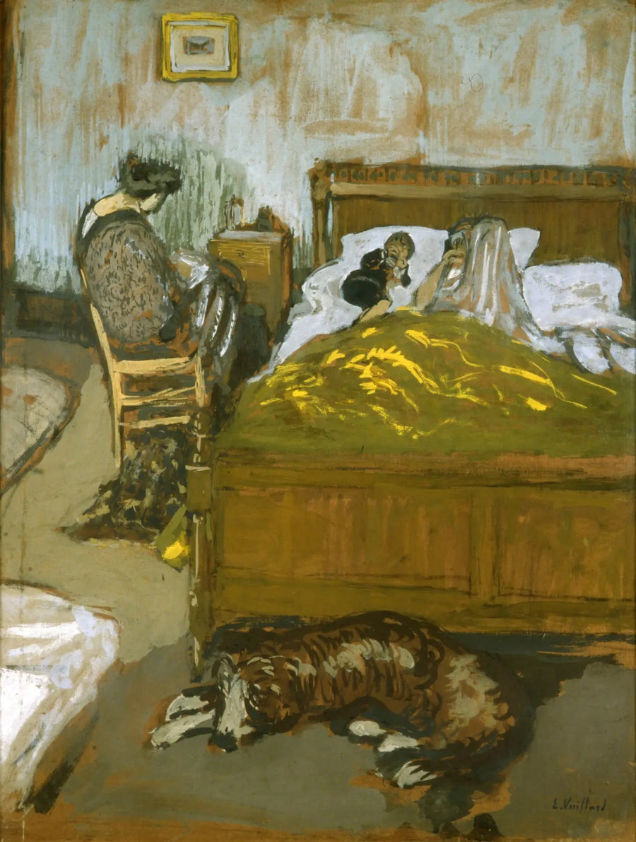 Keltainen jalkapeite - Édouard Vuillard
