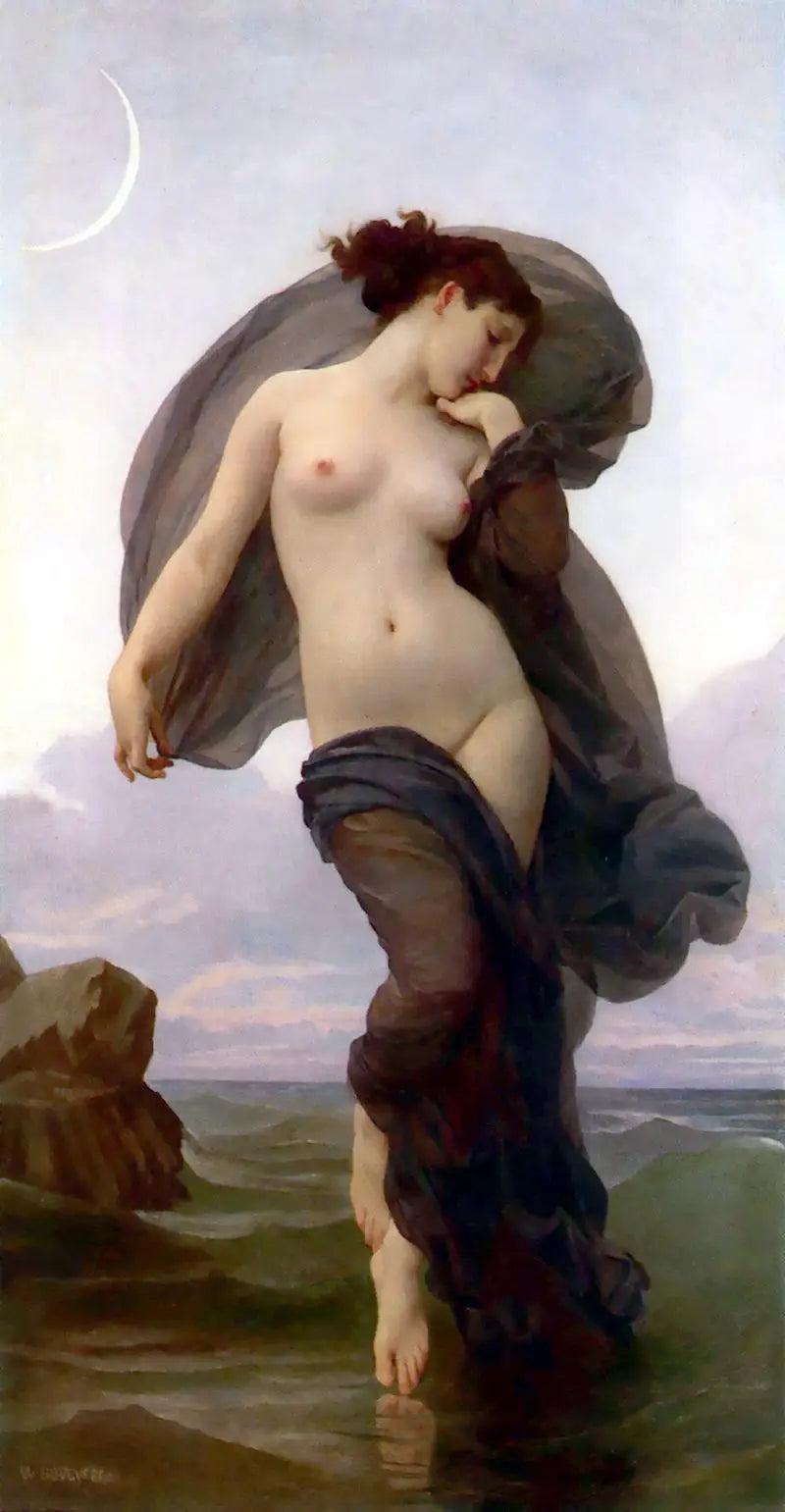 Auringonlasku - Bouguereau