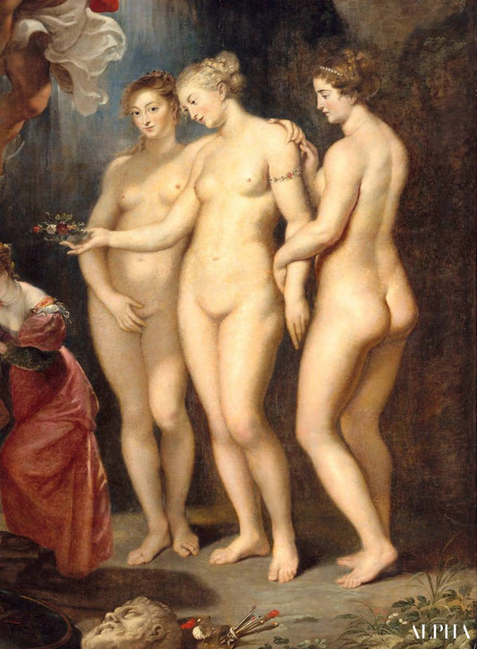 Medici-sykli: Maria de Medicin koulutus, Kolme Armoa - Peter Paul Rubens - Taulujen ja korkealaatuisten maalauksien reproduktiot