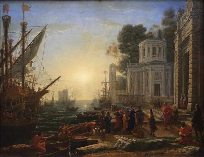 Kleopatran maihinnousu Tarsoksessa - Claude Lorrain