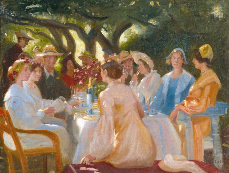 Näyttelijöiden lounas, Skagen. -Michael Peter Ancher