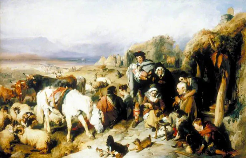 Bouvierin lähtö: kohtaus Grampiansissa - Edwin Henry Landseer
