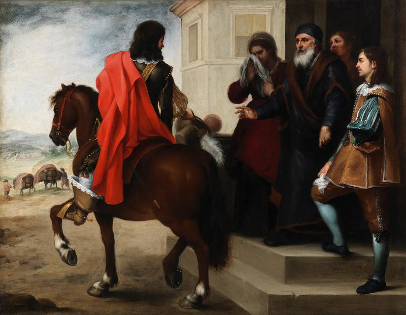Poika prodigaalin lähtö - Bartolomé Esteban Murillo