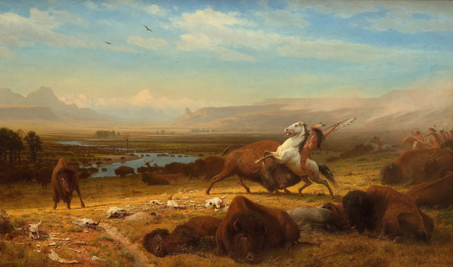 Viimeinen biisoni - Albert Bierstadt