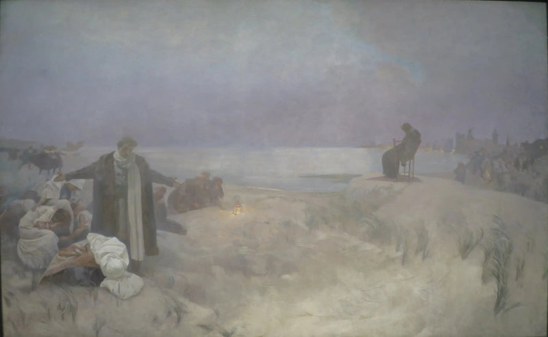 Jan Amos Komenskýn viimeinen päivä - Alphonse Mucha