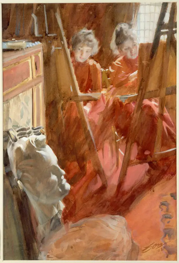Tytöt Schwartz - Anders Zorn -maalaus