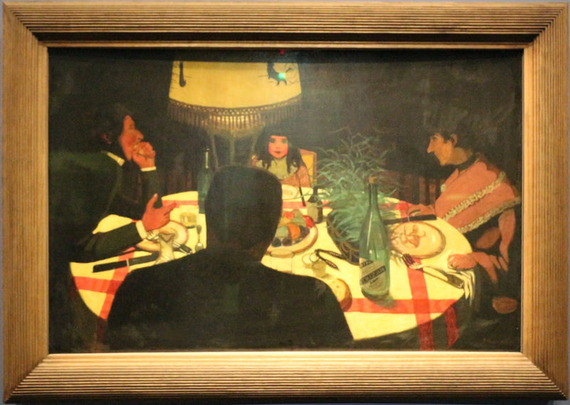 Le Dîner, lamppausvaikutus - Félix Vallotton
