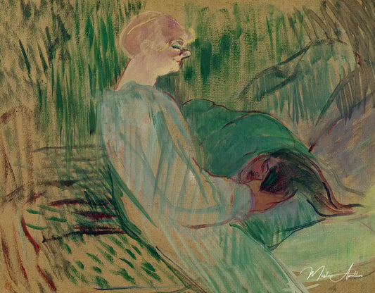 Le Divan, Rolande - Toulouse Lautrec - Reproductions de tableaux et peintures haut de gamme