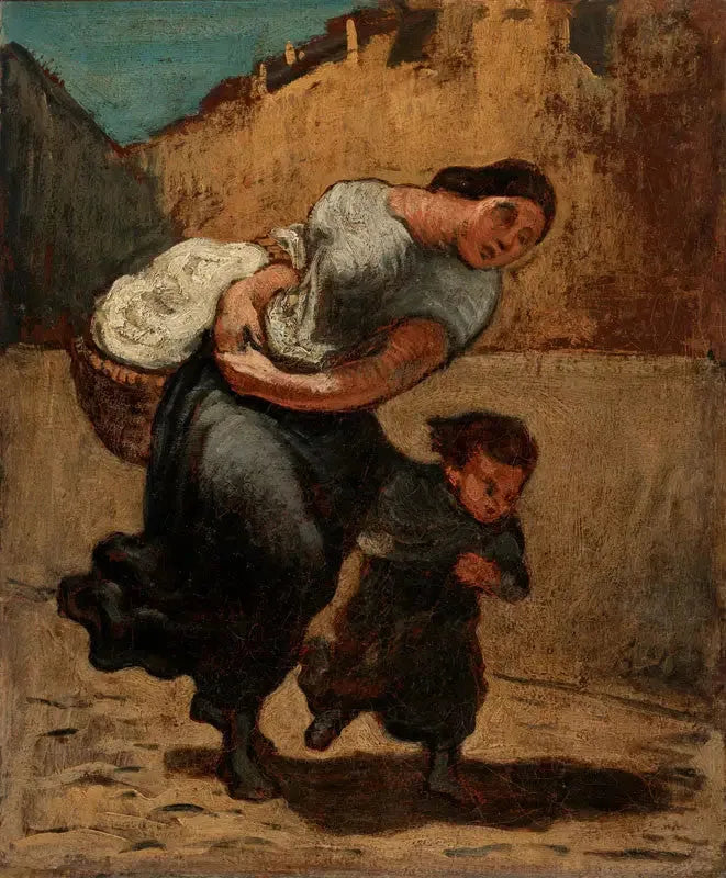 Le Fardeau (Blanchisseuse) - Honoré Daumier