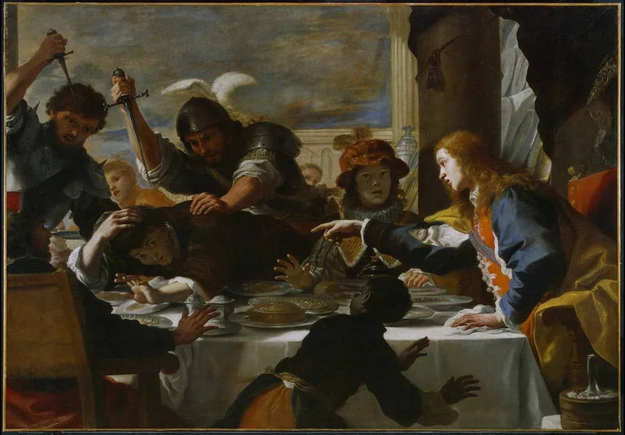Absalomin juhla - Mattia Preti