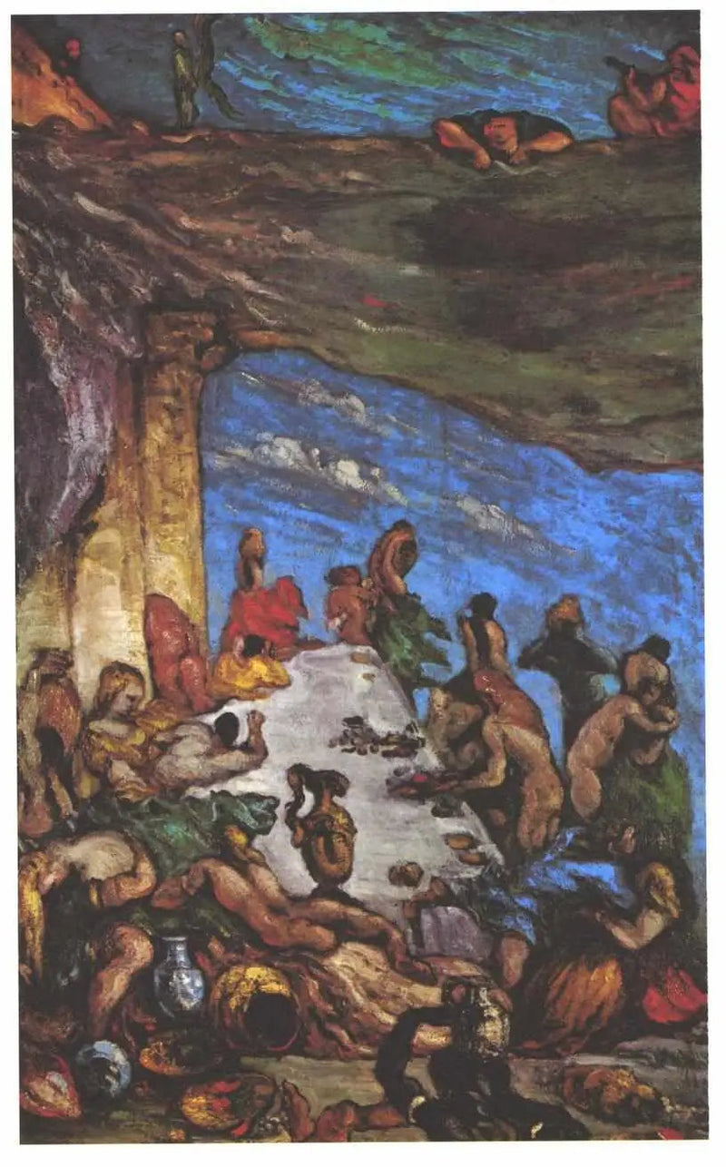 Juhla – Orgia; Nabukadnessarin juhla-ateria - Paul Cézanne
